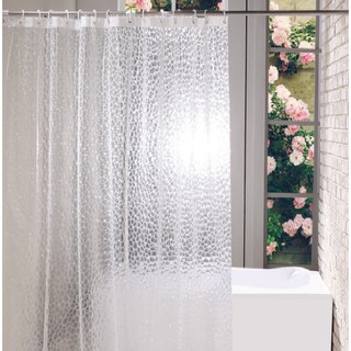 Rèm phòng tắm / rèm cửa sổ trắng trong 180cm x 180cm