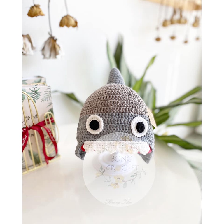 Mũ len 🧶 cá mập xinh cho bé 🐟