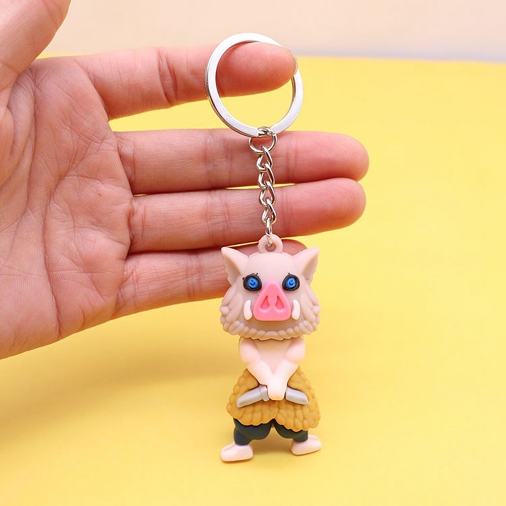 1 Móc Khóa PVC Mềm Hình Búp Bê Anime Đáng Yêu