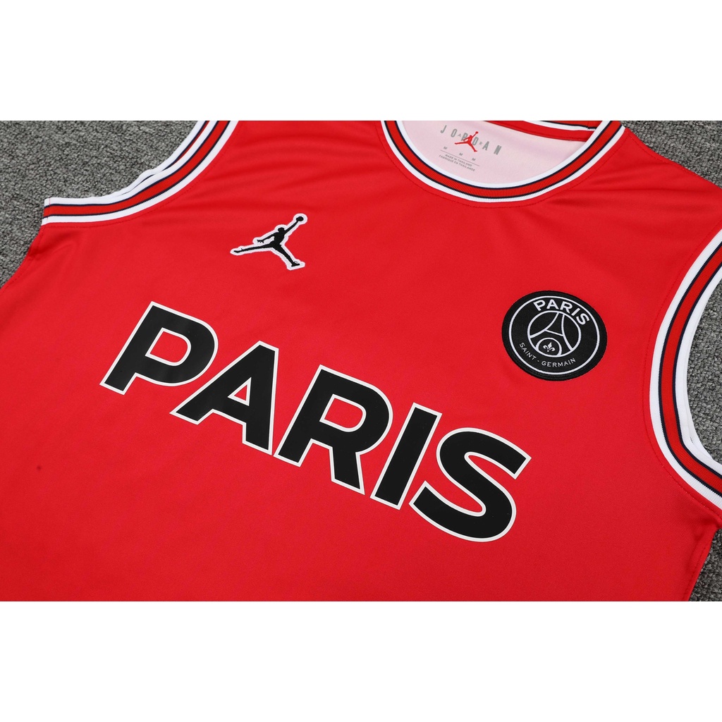 Bộ Quần Áo Bóng Đá Màu Đỏ Mùa Paris 2022-23 Size s-2xl* Có Sẵn Cho Luyện Tập