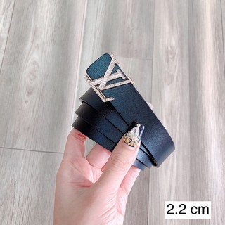 Thắt lưng nữ bản 2.2 cm dây da thật ép hàng cao cấp