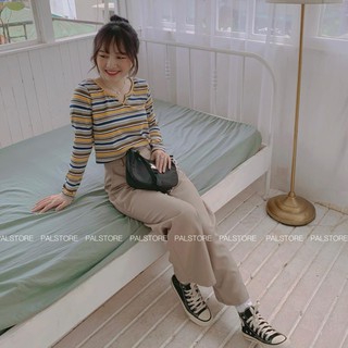 quần culottes - QUẦN SUÔNG CẠP CÚC  ྇