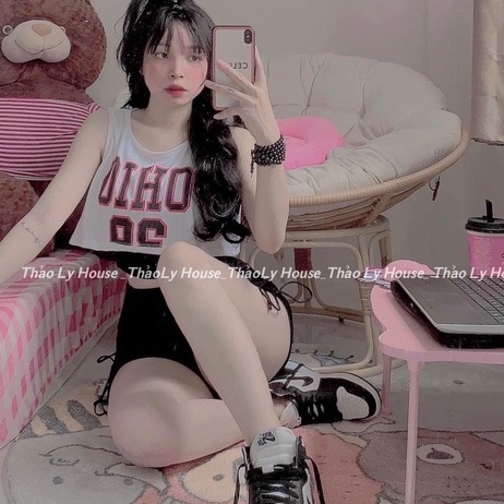 set xinh ohio năng động quần rút dây cá tính