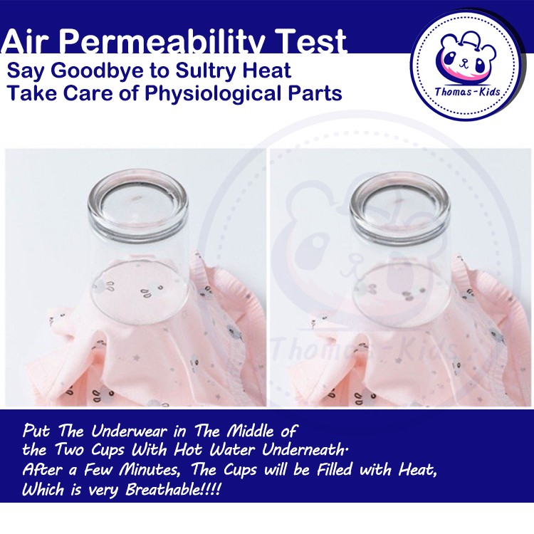 Set 2 Quần Lót Boxer Cotton Thoải Mái Chống Vi Khuẩn Cho Bé Gái 3-15 Tuổi