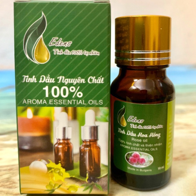 Tinh dầu Hoa Hồng Ấn Độ nguyên chất 10ml, Tinh Dầu Xông Phòng Thư Giãn, Thơm Dịu Nhẹ.