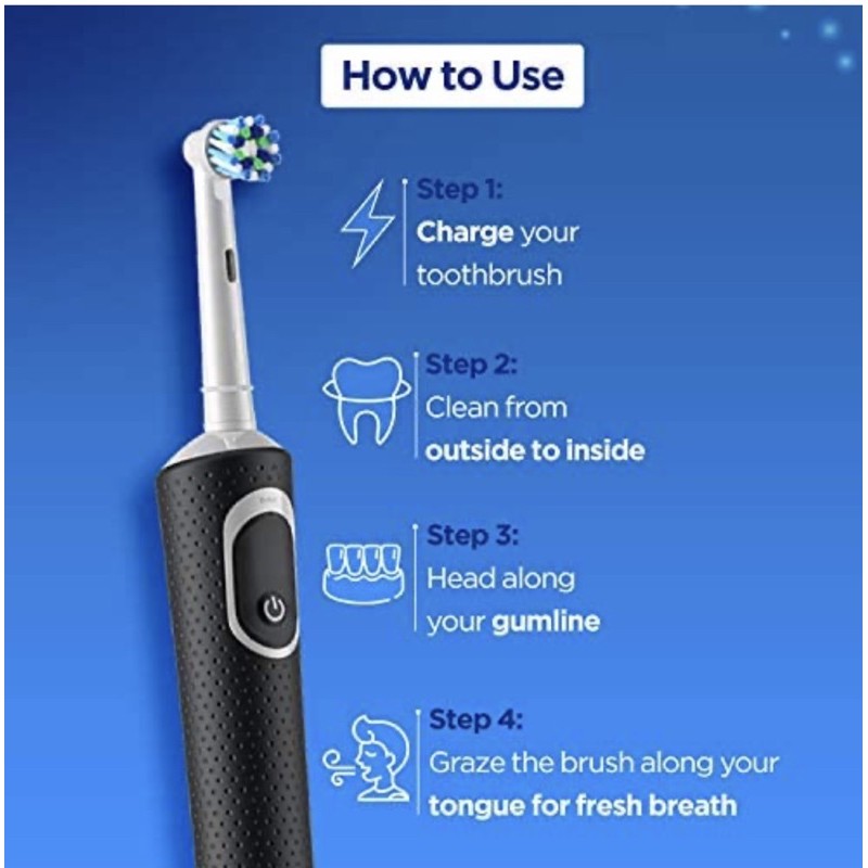 Bàn chải điện oral-b vitality 100 hàng chính hãng oral-b