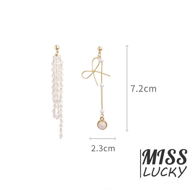 Khuyên tai nữ kiểu dáng không đối xứng thời trang cá tính