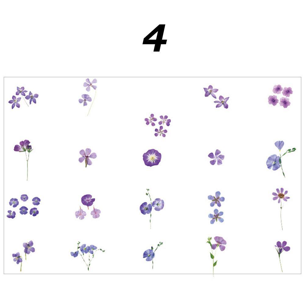 KENT Set 1/40 plant flower decoration sticker decoration notebook-shaped mosaic retro style