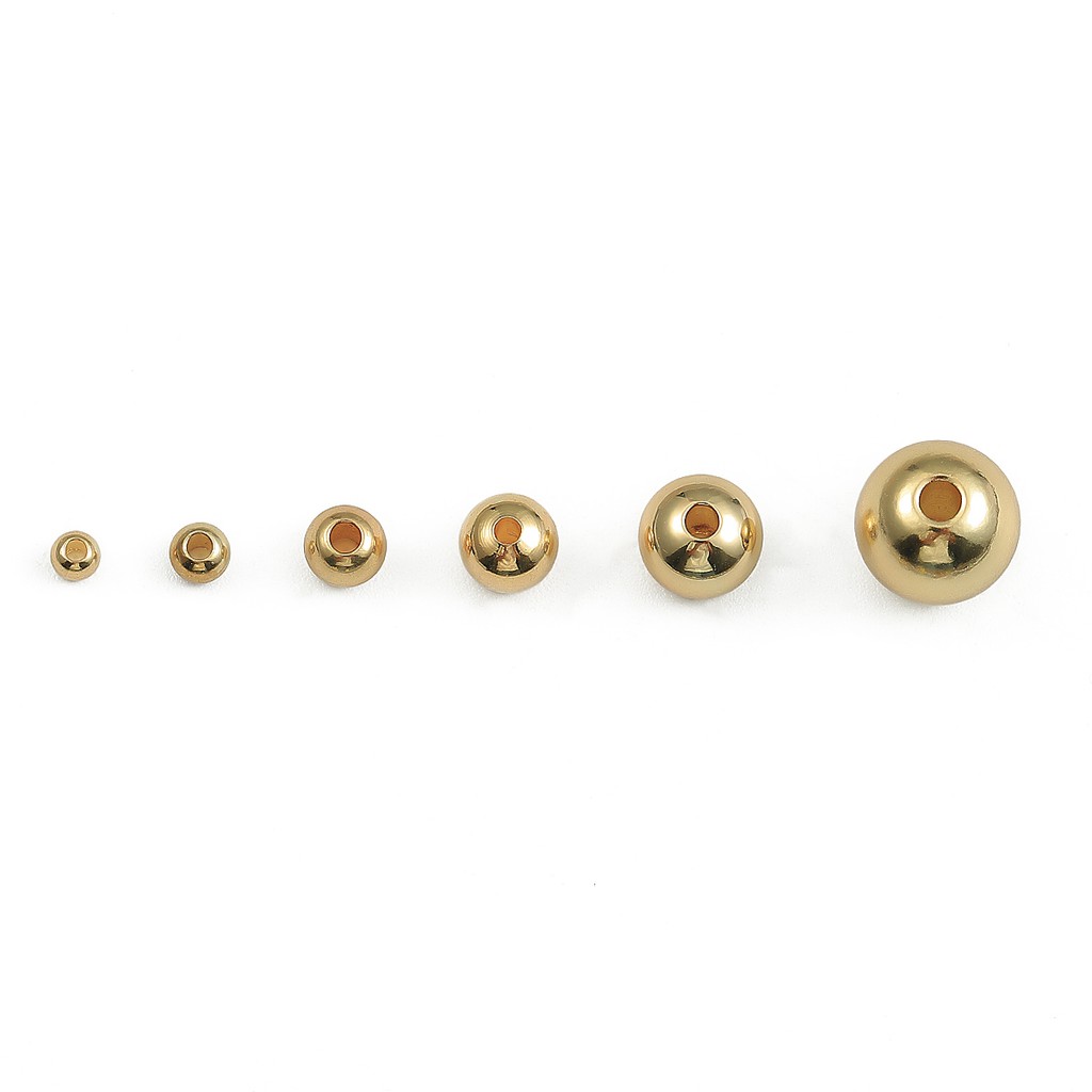 BEADIA Hạt Xâu Chuỗi Làm Trang Sức Mạ Vàng 18k