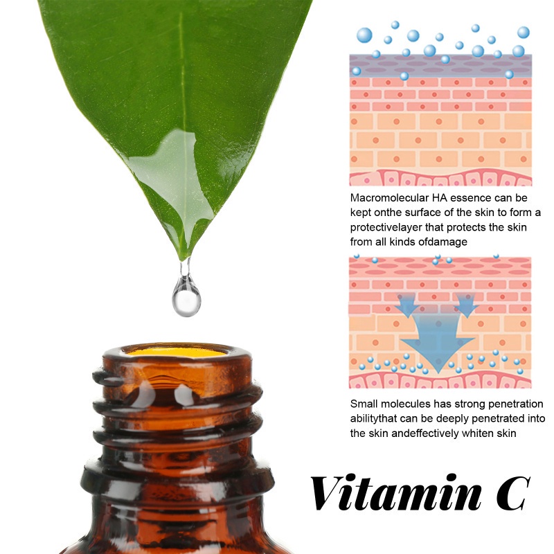 (Hàng Mới Về) Serum Vitamin C 50ml Dưỡng Ẩm Làm Trắng Da Chống Lão Hóa Se Khít Lỗ Chân Lông