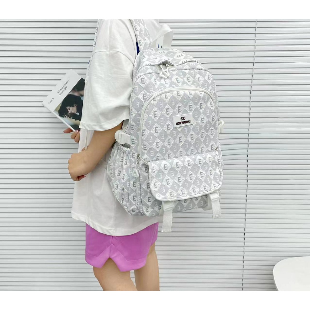 Balo thời trang nam nữ unisex thiết kế vân nổi nhiều màu kiểu dáng ulzzang hàn quốc dễ thương 2650