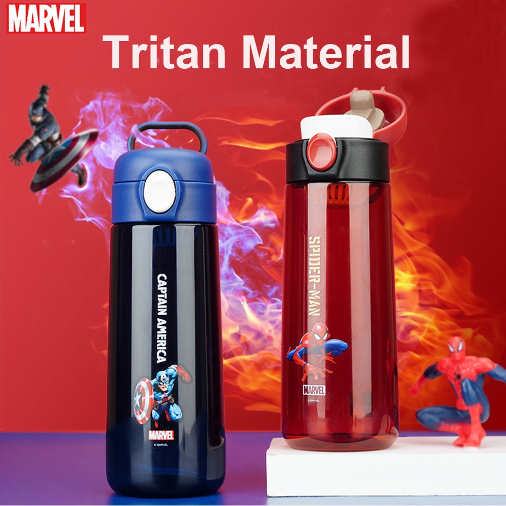 Disney Bình Uống Nước Trực Tiếp Hình Spiderman Captain America Phong Cách Công Chúa Cho Bé Gái