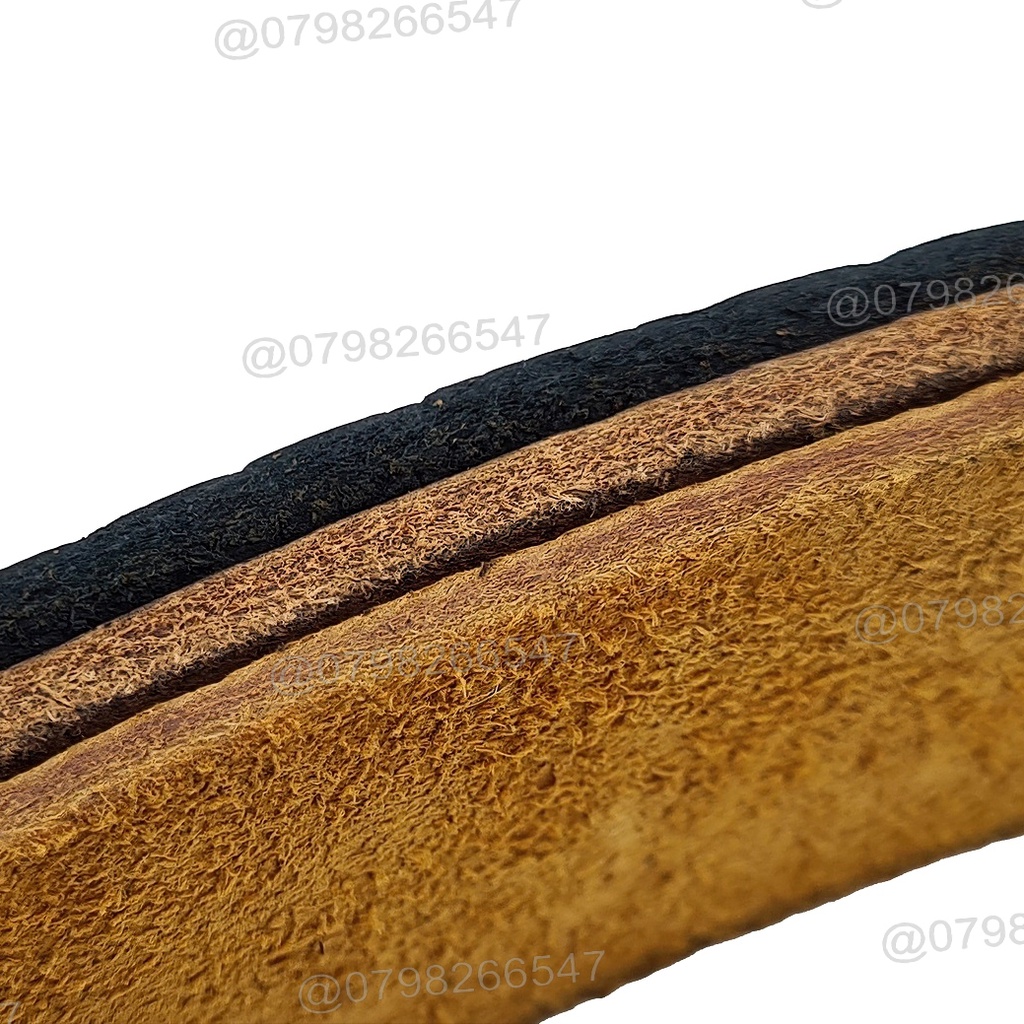 Thắt lưng da nam da thật bản thô DHM-341 | Đầu khoá kim màu đồng vuông bản to | Bảo hành 12 tháng