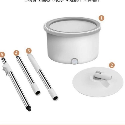 Cây lau nhà tự vắt phẳng thông minh xoay 360 độ Có Sẵn Bông Lau, Chổi Lau Nhà Xoay 360 Hand-free mop #choilaunha