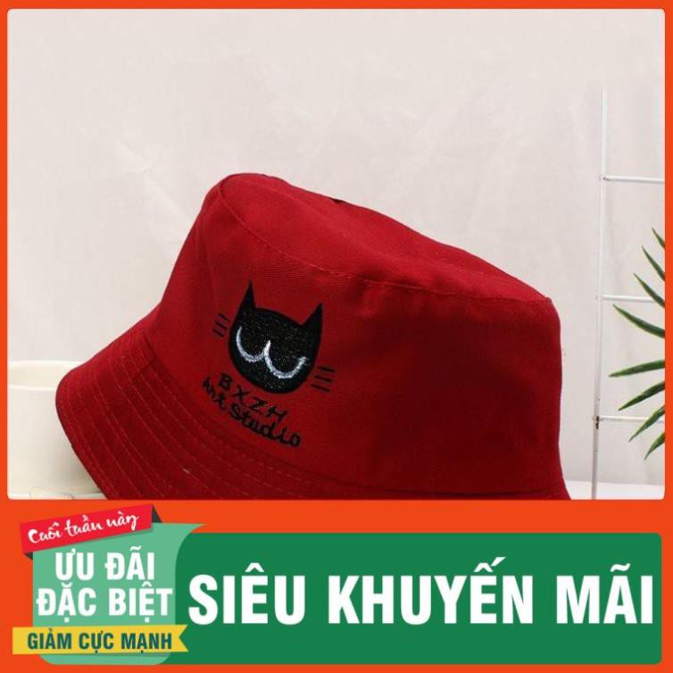 [NHIỀU MÀU] Nón Bucket Mèo BXZH B12_Mũ Bucket Nhiều Màu Dễ Chọn Lựa Phối Đồ