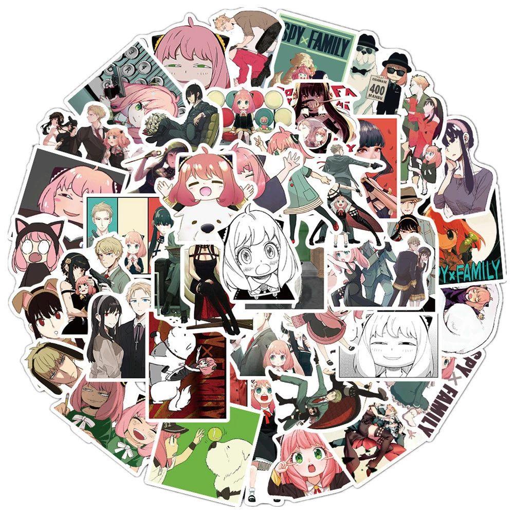 Nhãn Dán Trang Trí Hành Lý / Điện Thoại Tự Dính Chống Thấm Nước Họa Tiết Hoạt Hình Graffiti Sáng Tạo