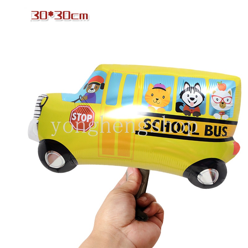 Bong Bóng Hình Xe Buýt/Xe Buýt/Tàu Ngầm/Xe Buýt Hoạt Hình Mini Trang Trí Tiệc Sinh Nhật Cho Bé