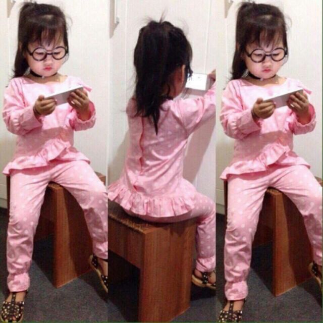 Bộ pijama cho bé gái