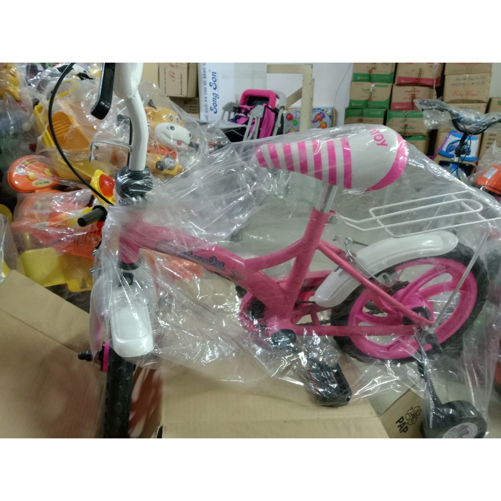 XE ĐẠP TRẺ EM NHỰA CHỢ LỚN 12INĐỦ MẪU MỚI - 466