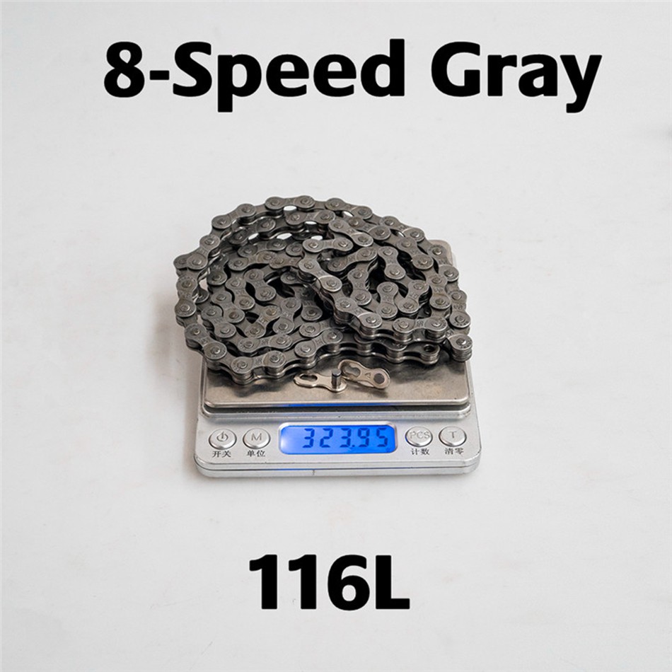 Dây xích xe đạp WALGUN 8 9 10 11 12 tốc độ màu neon bạc/vàng/đen dùng cho xe đạp leo núi