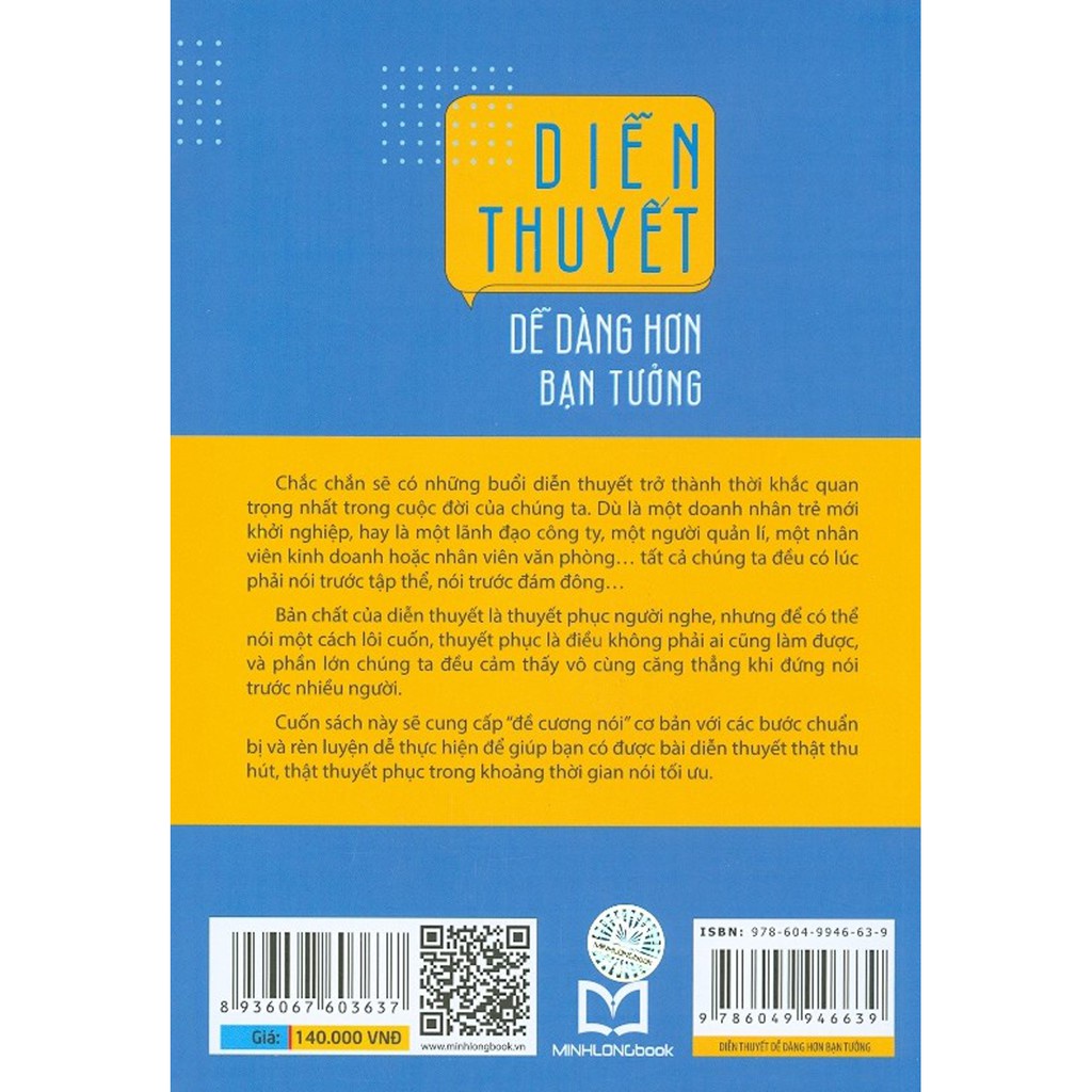 Sách - Diễn Thuyết Dễ Dàng Hơn Bạn Tưởng - Đề Cương Nói Tối Ưu Cho Bất Kỳ Ai (ML)