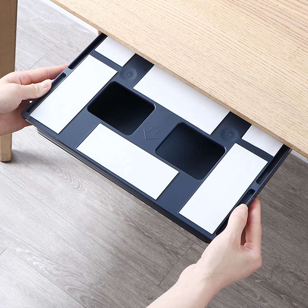 Hộc tủ ngăn kéo đựng đồ dán dưới mặt bàn dùng trong phòng làm việc nhà bếp