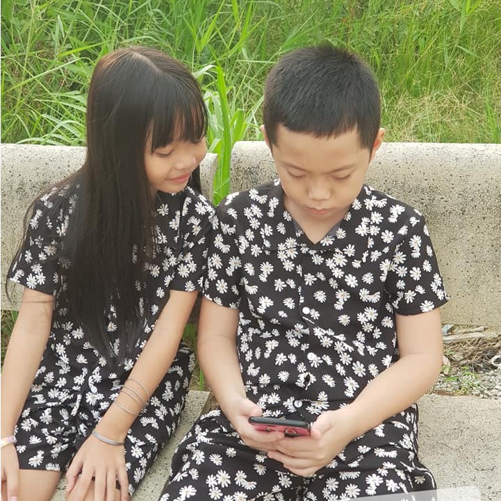 [Mã FAMAYMA2 giảm 10K đơn 50K] Áo sơ mi họa tiết bông cúc họa mi, vải lụa, hot trend | BigBuy360 - bigbuy360.vn