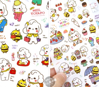 Set sticker 6 tấm Ms Toyapo