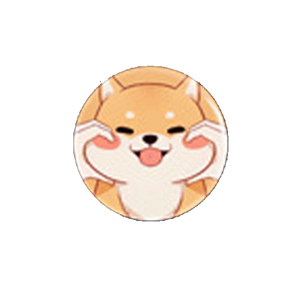 Miếng dán điện thoại shiba cute