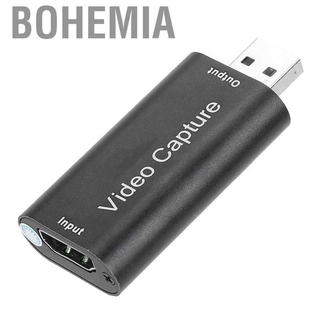 (Bohemia)Mini Video Capture Card USB 2.0 HDMI Grabber Recording Box For Computer PC