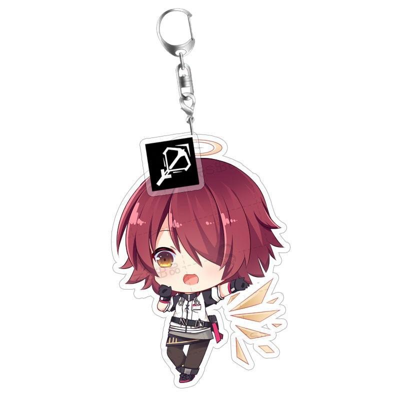 (Mica trong acrylic) Móc khóa Arknights viền xanh quà tặng xinh xắn dễ thương in hình anime chibi nhiều mẫu