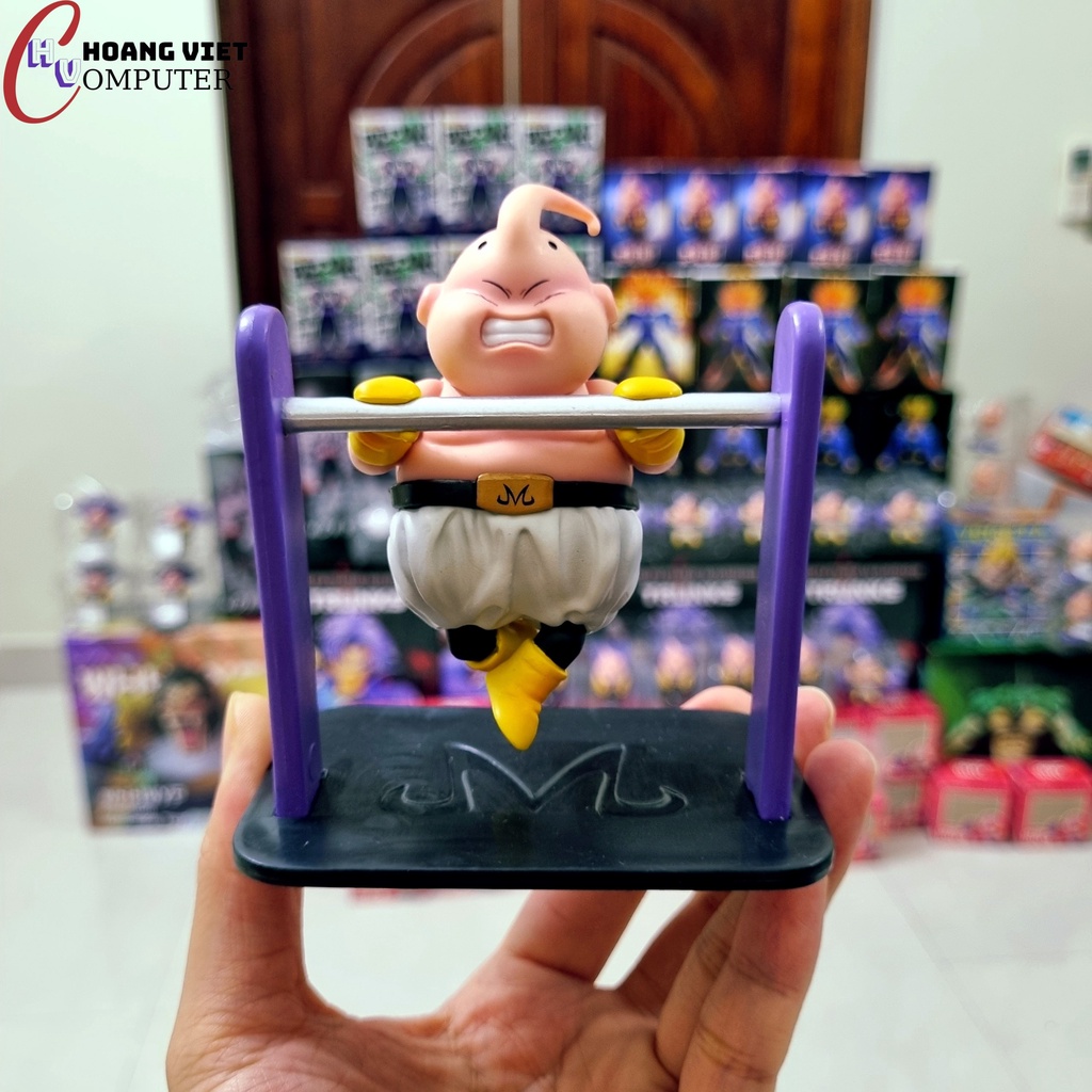 Full bộ mô hình mabuu tập gym siêu dễ thương - Mô hình mới ra mắt Dragon Ball