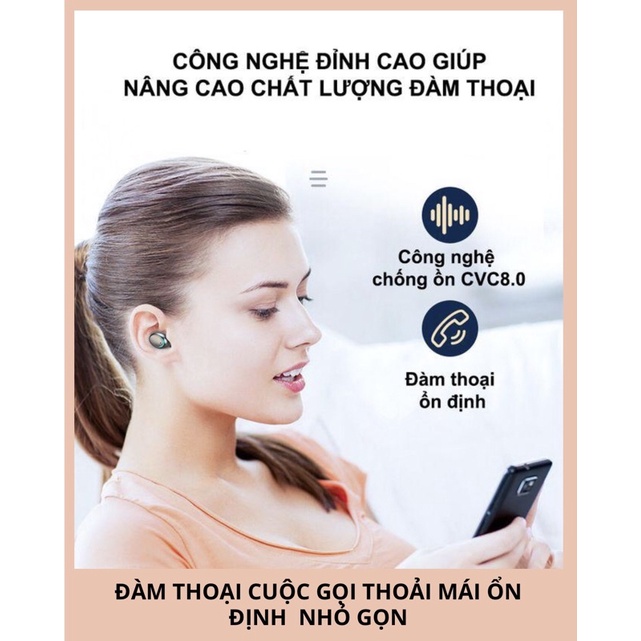 Tai Nghe Bluetooth Không Dây HOLOCOM M25 Bluetooth 5.3 Âm Bass Mạnh Mẽ Có Màn Hình Led Kiêm Sạc Dự Phòng