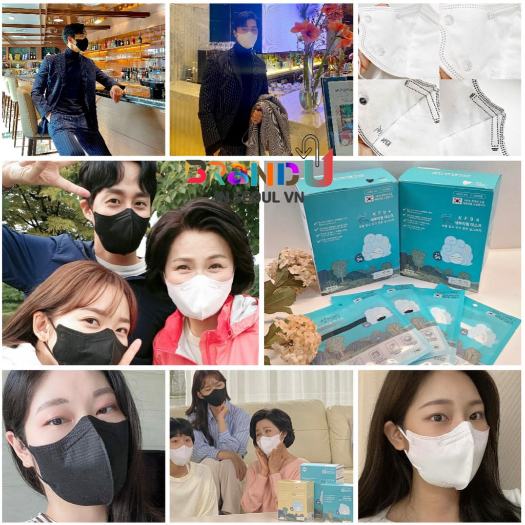 Khẩu trang 3M kháng khuẩn và chống bụi mịn KF94 Hàn Quốc thương hiệu Singramy