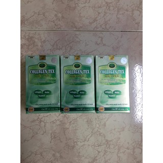 Diệp Lục Collagen TEX bổ sung Isoflavon, Sữa ong chúa, Nhau thai cừu, chống lão hóa, cải thiện nếp nhăn - Hộp 60v
