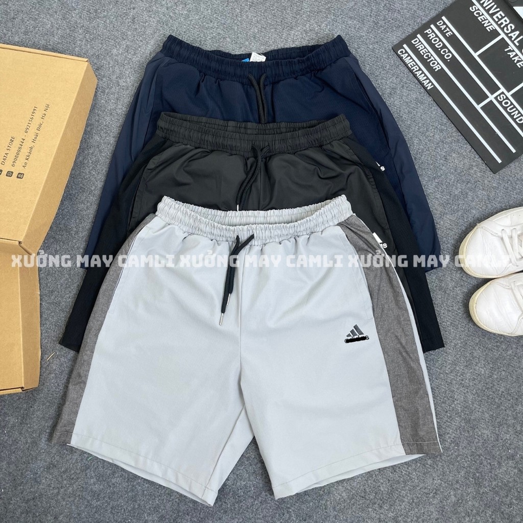 Quần short thể thao xuất dư, full tag, mác, vài Hàn Quốc, co giãn, thoải mái vận động