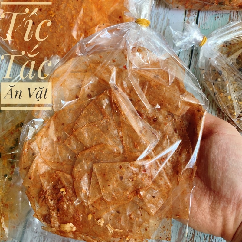 BÁNH TRÁNG XÌ KE MUỐI NHUYỄN TỎI PHI SIÊU CAY SIÊU NGON! XIKE 30GR