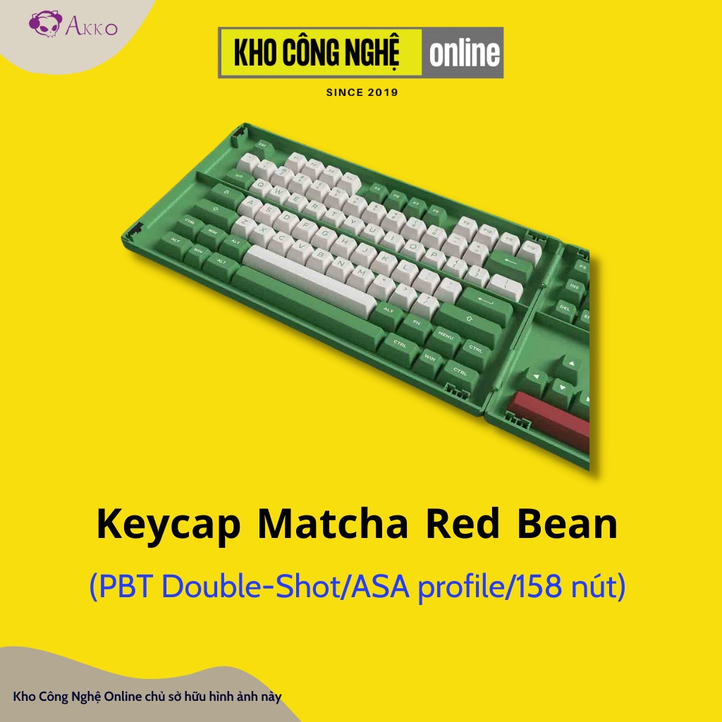 AKKO Keycap set – Matcha Red Bean