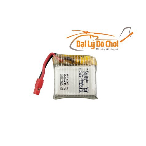 Xuongpinoto Pin sạc 3.7v 380mah chân đỏ cho cho các loại đĩa bay cỡ trung NEW