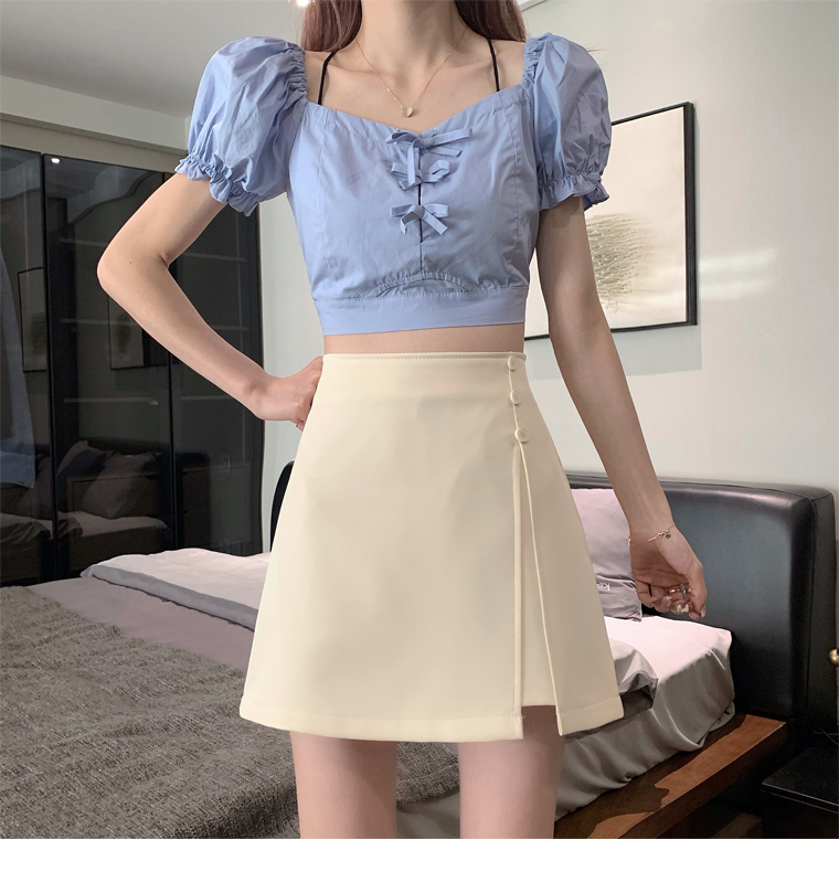 Chân Váy Chữ A Lưng Cao Màu Trơn Phong Cách Giản Dị Thời Trang Dành Cho Nữ | BigBuy360 - bigbuy360.vn