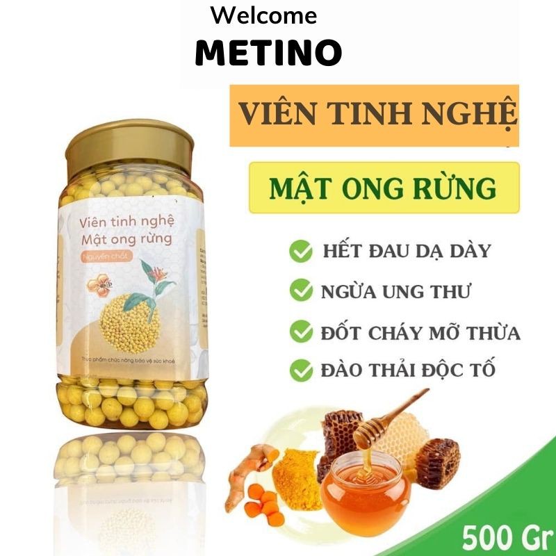 Viên Nghệ Mật Ong  [𝑭𝒓𝒆𝒔𝒉𝒊𝒑] Handmade 100% Sản Xuất Từ Tinh Bột Nghệ -Hết Đau Dạ Dày, Đốt Mỡ, Loại Bỏ Các Chất Độc