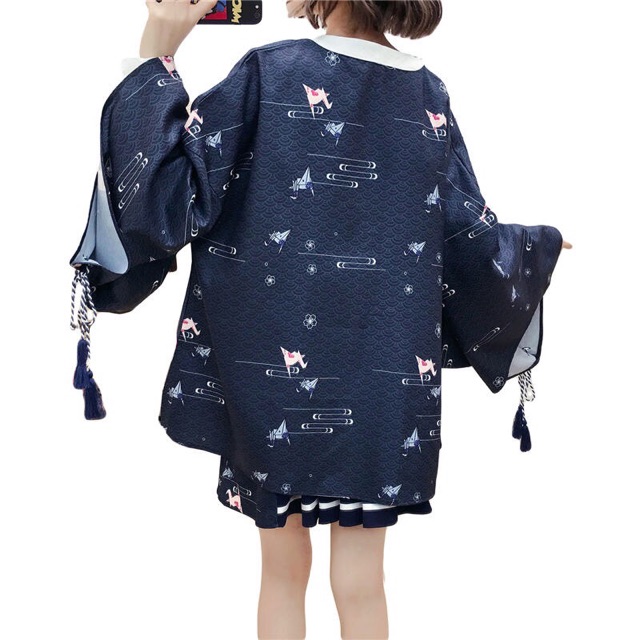 [Order] YAS0517-Áo haori Nhật Bản in hạc giấy | BigBuy360 - bigbuy360.vn