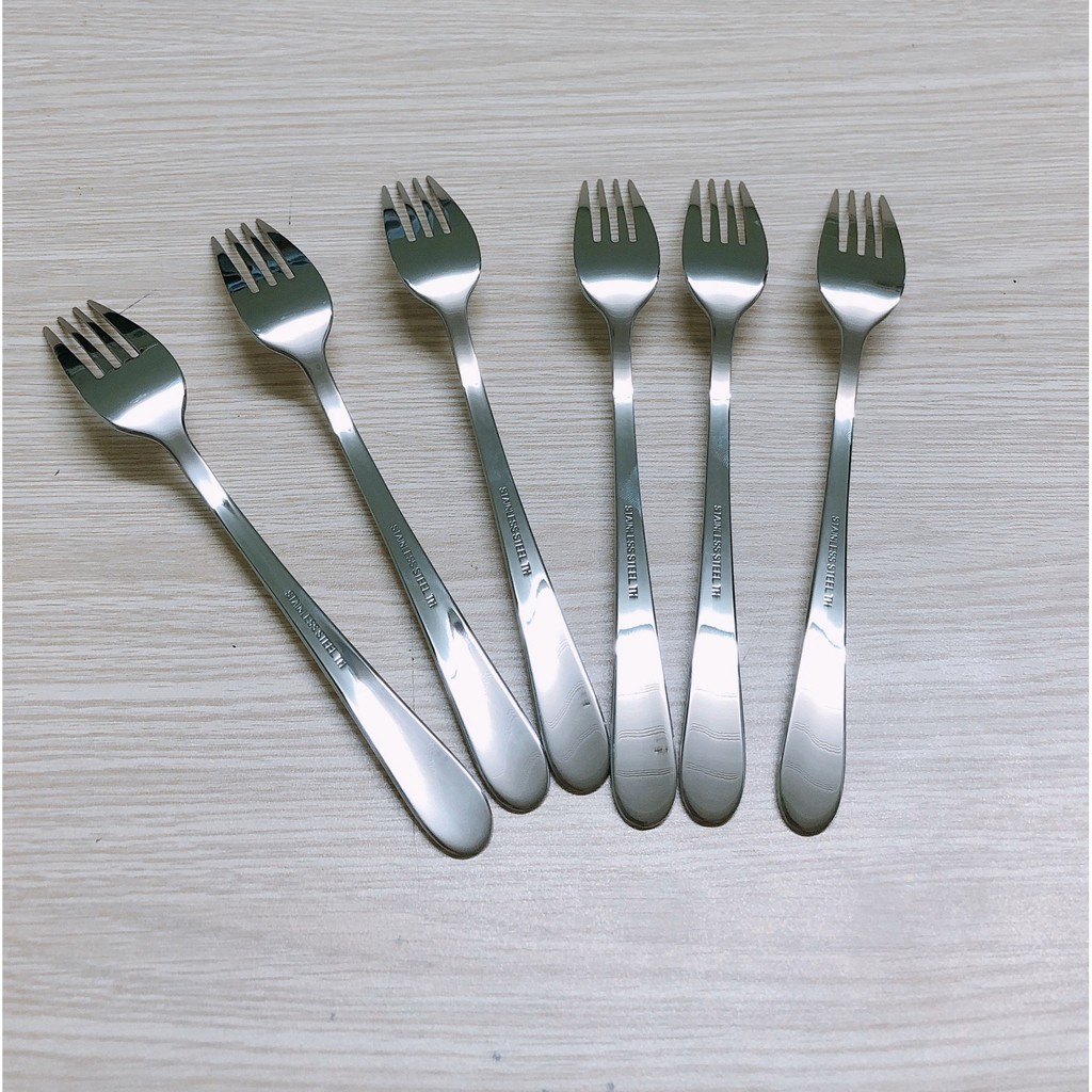 Nĩa Ăn Cơm Tấm - Dĩa ăn cơm tấm hiệu TH - thép không gỉ - dài 20cm