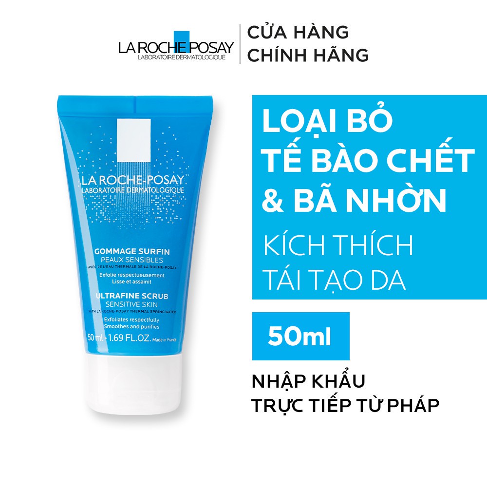 Gel làm sạch tế bào chết dành cho da nhạy cảm La Roche-Posay Ultra Fine Scrub Sensitive Skin 50ml