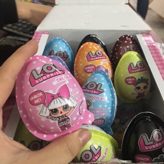 Hộp 24 quả trứng đồ chơi hình bup bê lol
