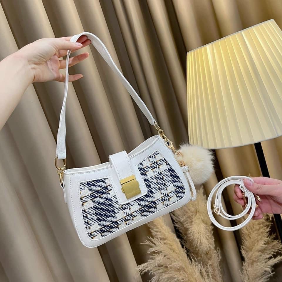 Túi kẹp nách đeo vai nữ giá rẻ đẹp đi chơi phong cách thời trang hàn quốc dễ thương cute DC24