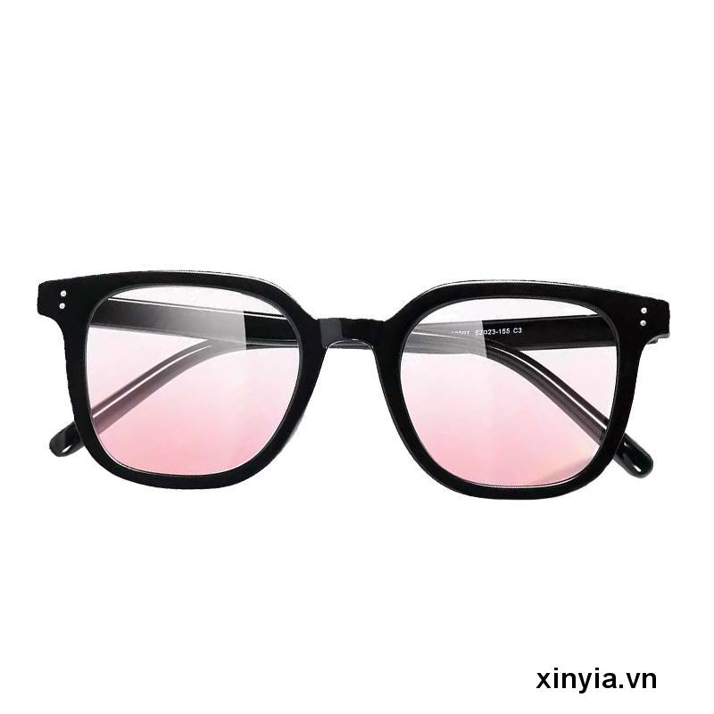 Kính mắt nữ nhiều màu kính hai chấm giá rẻ tạo hiệu ứng má hồng dễ thương hai màu trong suốt gọng đen 2022