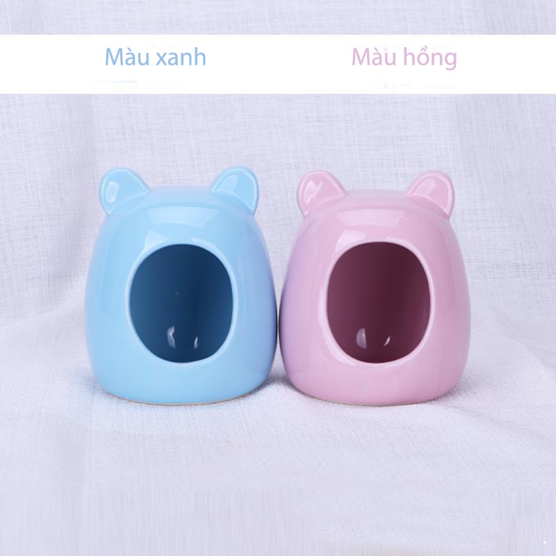 [Mã 55FMCGSALE1 giảm 10% tối đa 40K đơn 250K] Nhà ngủ sứ siêu dễ thương cho chuột Hamster mẫu chuột Micky