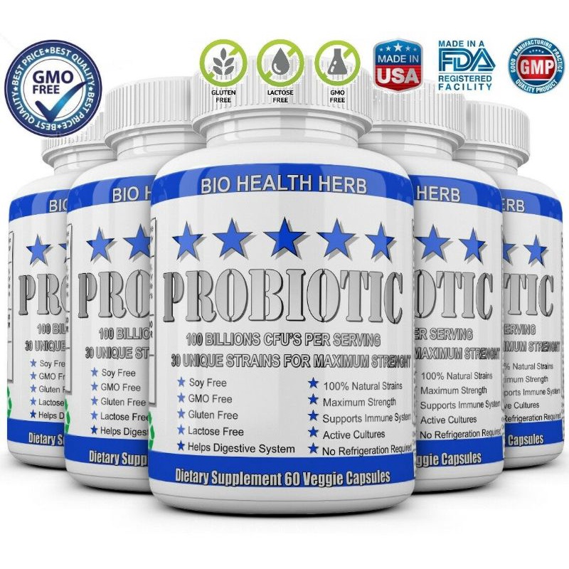 Viên 100 Tỷ Lợi Khuẩn Probiotic 32 Loại Cho Da Và Hệ Tiêu Hóa Vegan Raw