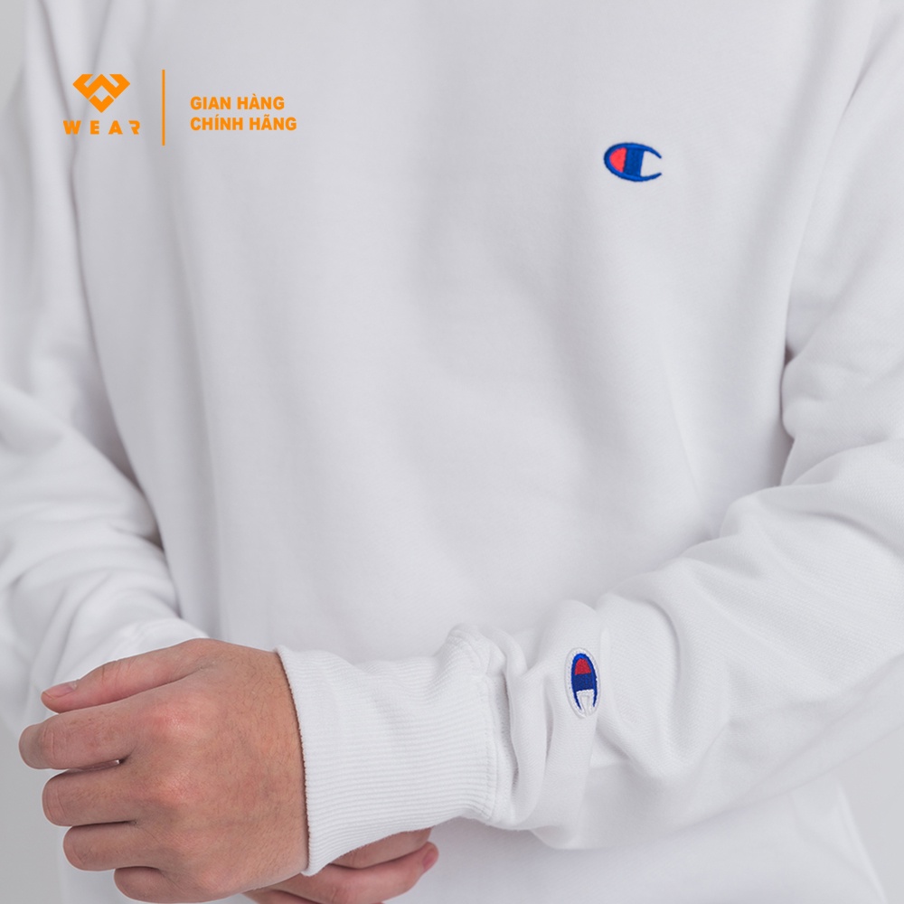 Áo Champion JP C Logo Sweatshirt - White - C3Q001010